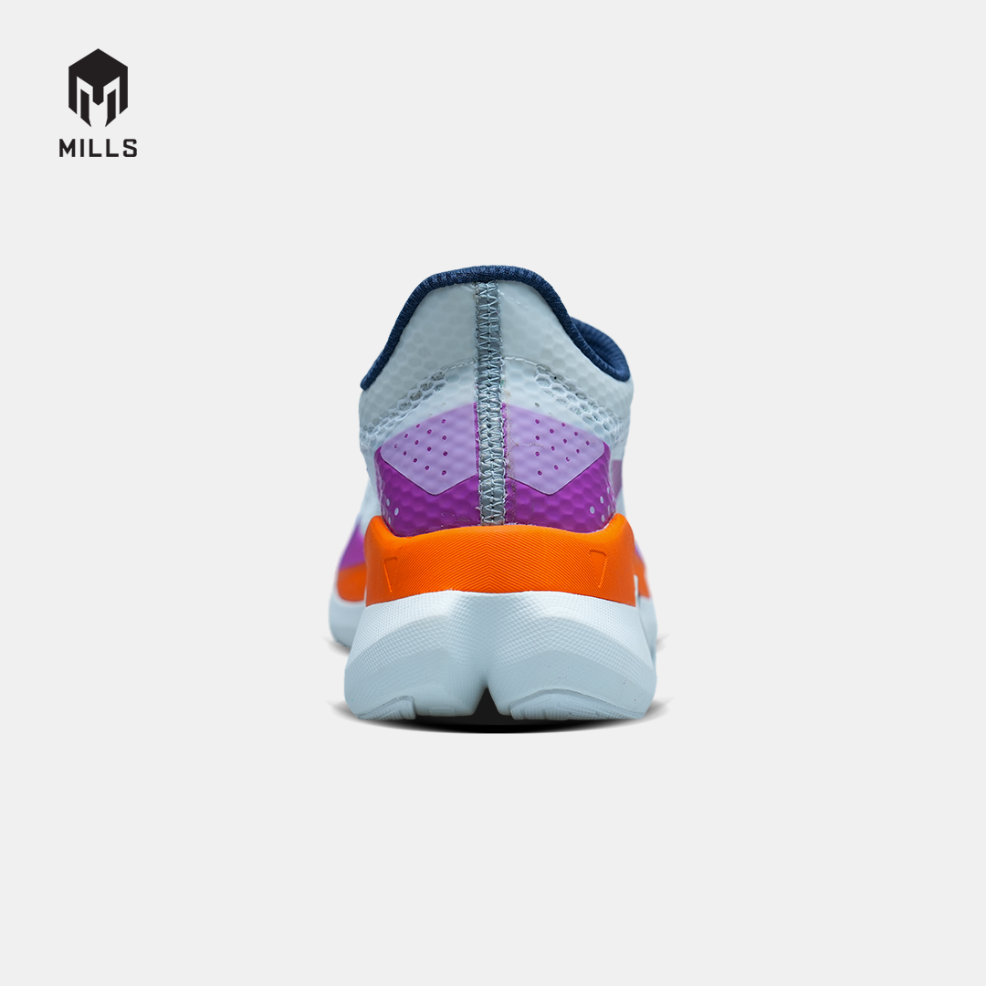 MILLS SEPATU LARI RUNNING SHOES ENERPRO ZENITH WHITE/MAGENTA/ORANGE/BLACK 9104403
