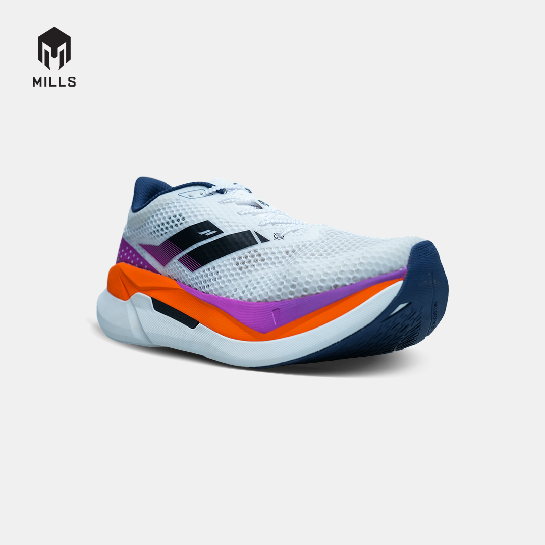 MILLS SEPATU LARI RUNNING SHOES ENERPRO ZENITH WHITE/MAGENTA/ORANGE/BLACK 9104403