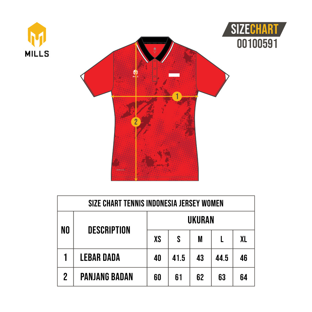 MILLS TENNIS INDONESIA JERSEY WOMEN WHITE 00100591 20PLT