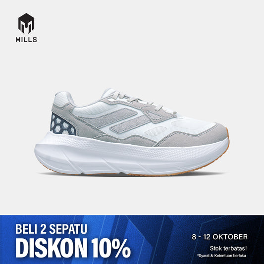 MILLS SEPATU SPORTSTYLE REVOLT ZENITH ALPHA WHITE/LT.GREY/GUM 9702804