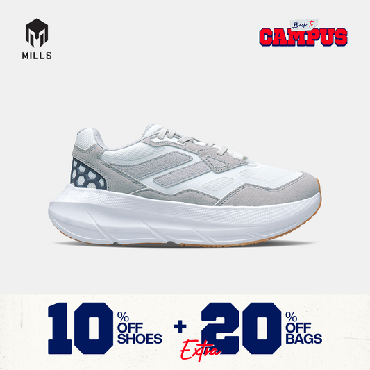 MILLS SEPATU SPORTSTYLE REVOLT ZENITH ALPHA WHITE/LT.GREY/GUM 9702804