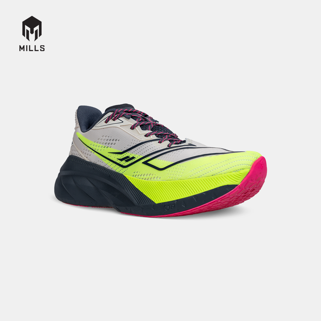 MILLS SEPATU LARI RUNNING SHOES ENERSTRIKE HYPER BROKEN WHITE/NEON/BLACK 9105606