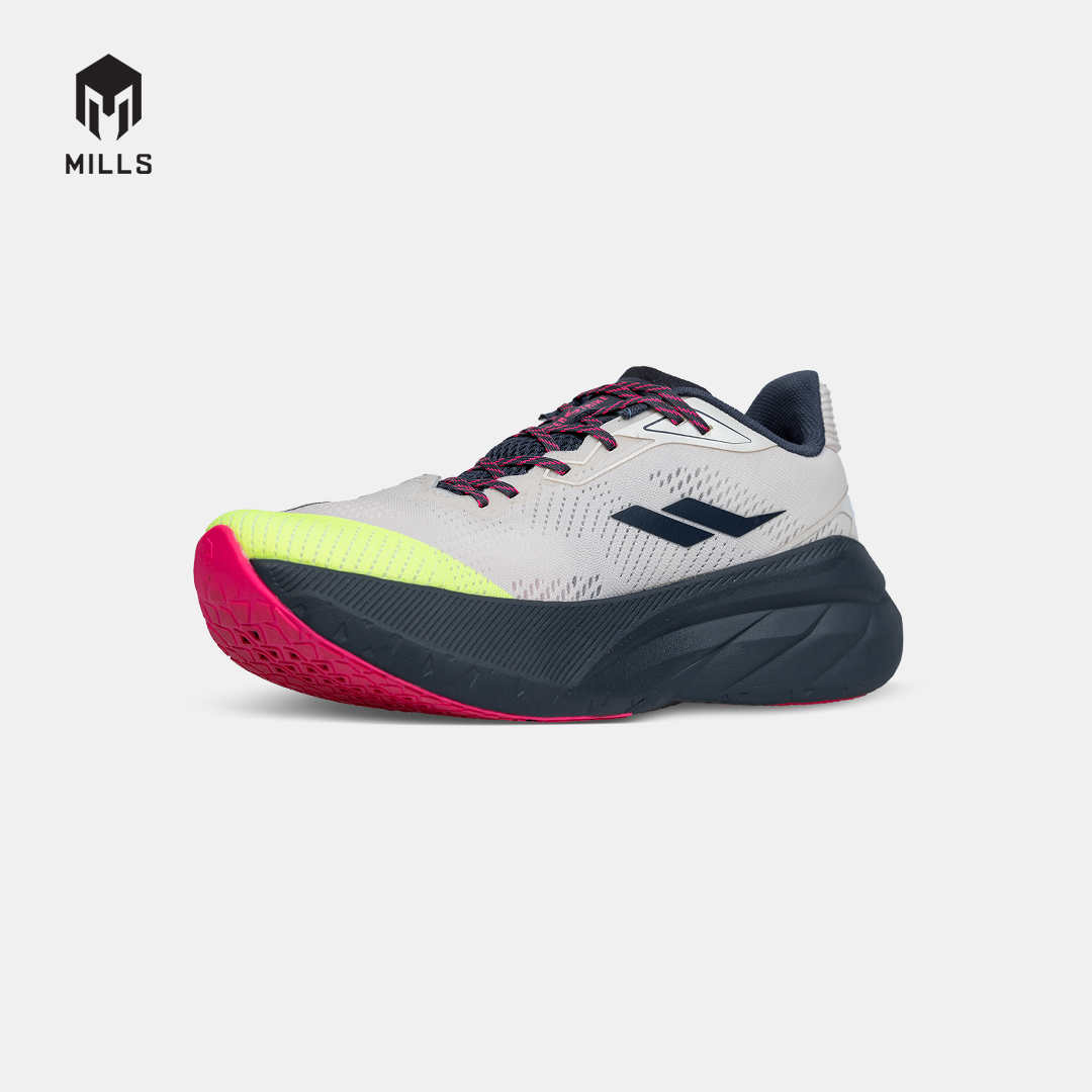 MILLS SEPATU LARI RUNNING SHOES ENERSTRIKE HYPER BROKEN WHITE/NEON/BLACK 9105606