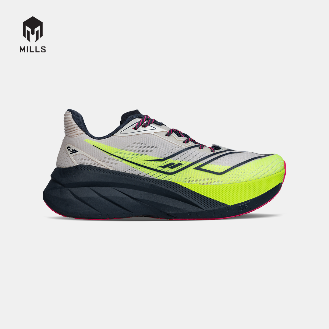 MILLS SEPATU LARI RUNNING SHOES ENERSTRIKE HYPER BROKEN WHITE/NEON/BLACK 9105606