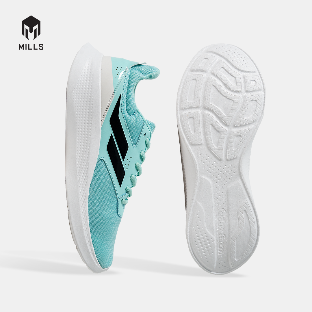 MILLS SEPATU LARI RUNNING SHOES ECHO MISTY.TEAL/WHITE 9702309