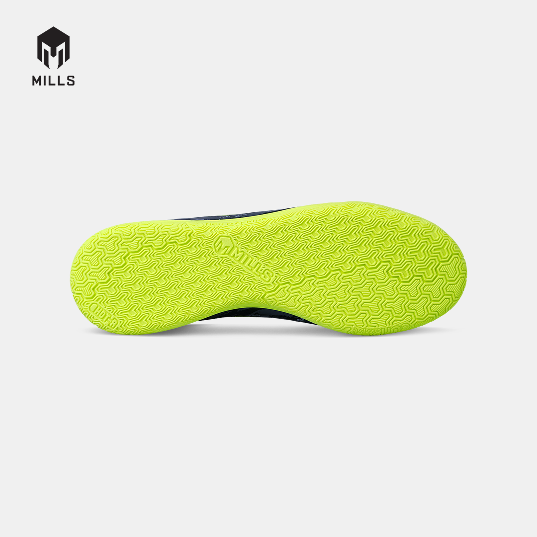 MILLS SEPATU FUTSAL SPYRO IN JR BLACK/STEEL.GREY/LASER.LIME 9807808