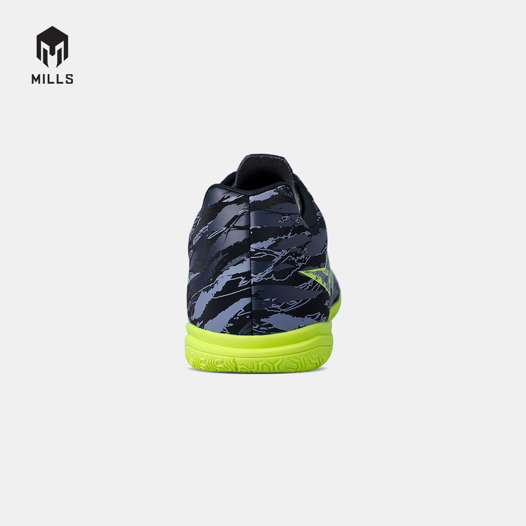 MILLS SEPATU FUTSAL SPYRO IN JR BLACK/STEEL.GREY/LASER.LIME 9807808