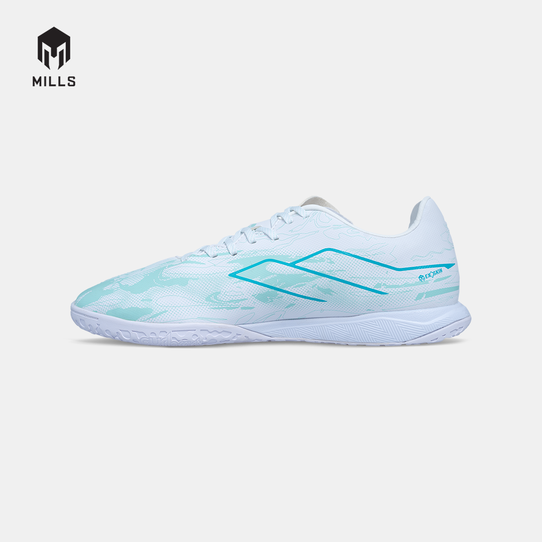MILLS SEPATU FUTSAL NOUVA IN WHITE/MISTY.TEAL 9408801