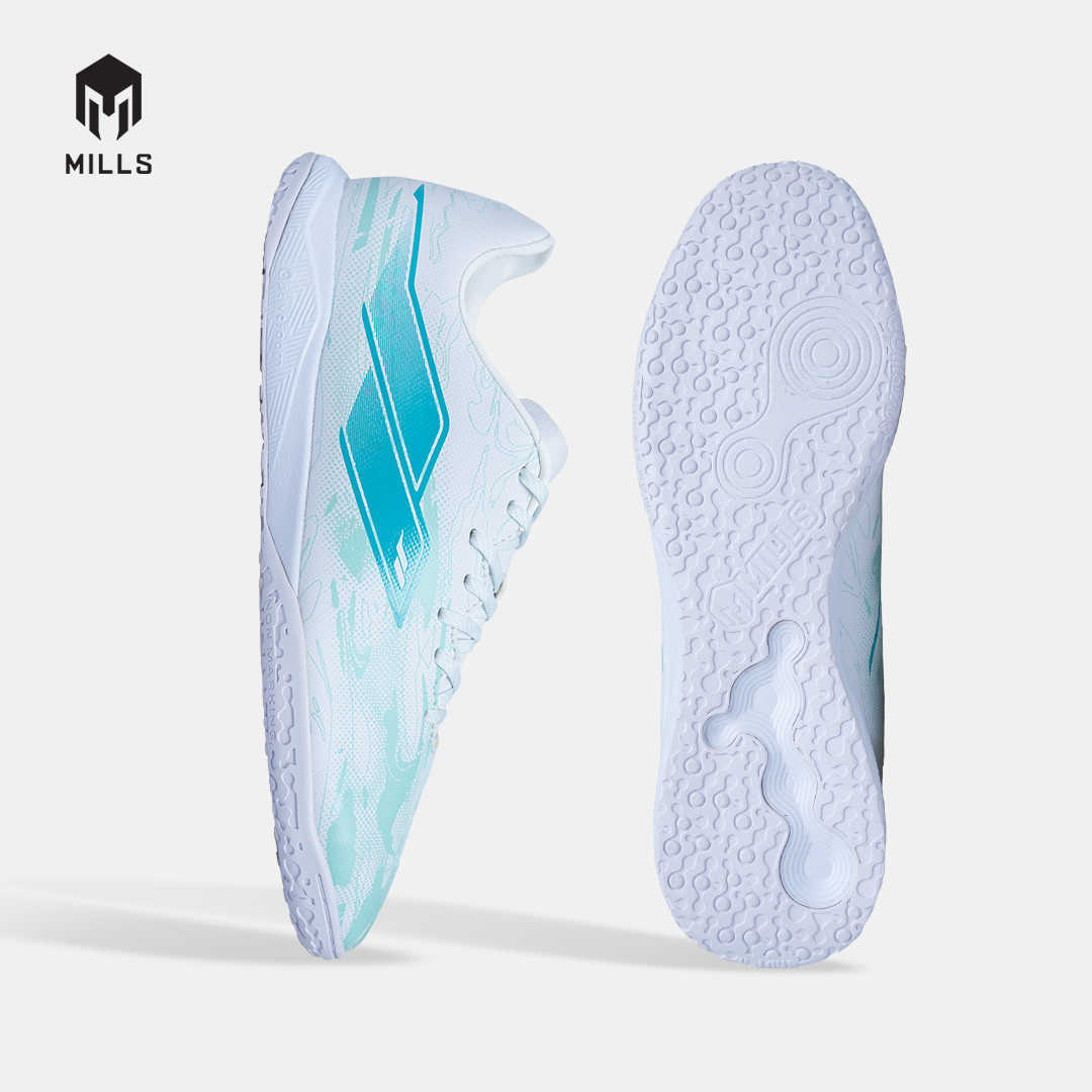 MILLS SEPATU FUTSAL NOUVA IN WHITE/MISTY.TEAL 9408801