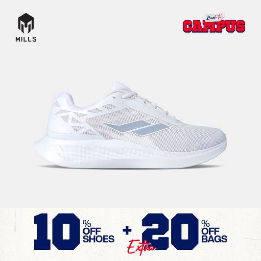 MILLS SEPATU LARI RUNNING SHOES SONIC ALL.WHITE 9106304