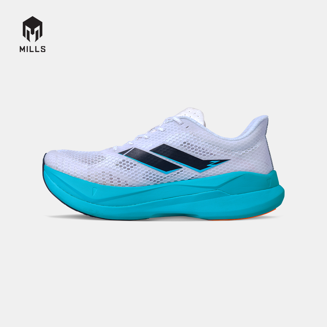 MILLS SEPATU LARI RUNNING SHOES ENERPRO ZENITH WHITE/JAVA.CYAN/FRESH.ORANGE 9104510