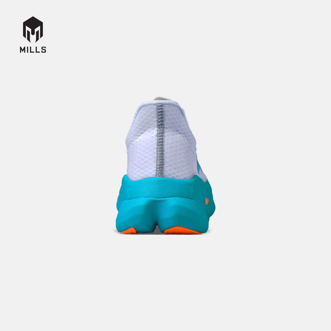 MILLS SEPATU LARI RUNNING SHOES ENERPRO ZENITH WHITE/JAVA.CYAN/FRESH.ORANGE 9104510
