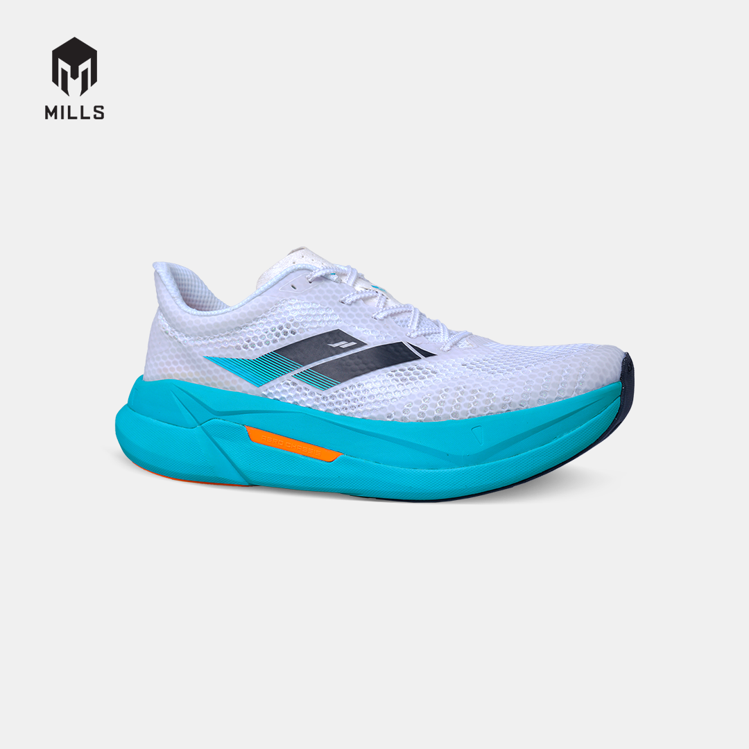MILLS SEPATU LARI RUNNING SHOES ENERPRO ZENITH WHITE/JAVA.CYAN/FRESH.ORANGE 9104510
