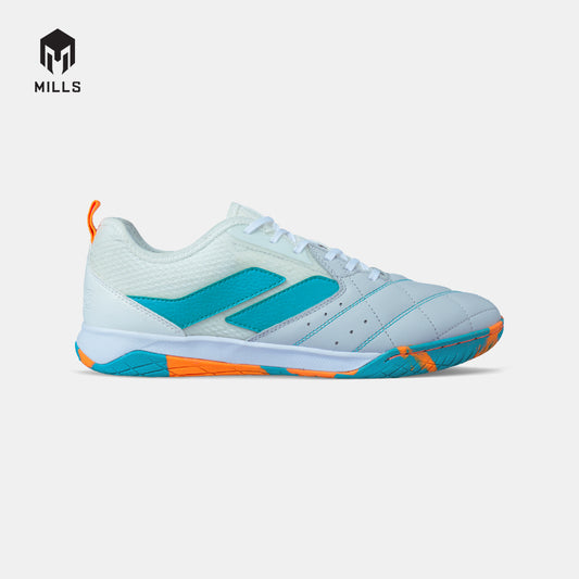 MILLS SEPATU FUTSAL VOLTASALA LEON M2 LEA WHITE/JAVA.CYAN/ORANGE 9502601