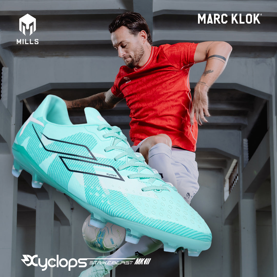 MILLS SEPATU SEPAKBOLA XYCLOPS STRIKEBLAST MK 3 MATCH FG MISTY.TEAL/WAVE.GREEN.PEARLIZED 9306705