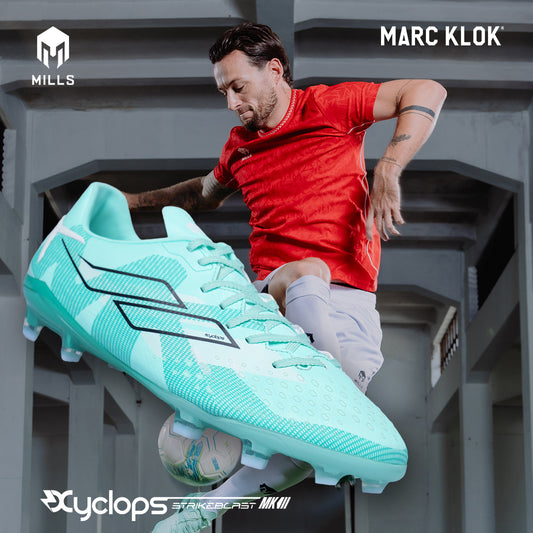 MILLS SEPATU SEPAKBOLA XYCLOPS STRIKEBLAST MK 3 MATCH FG MISTY.TEAL/WAVE.GREEN.PEARLIZED 9306705