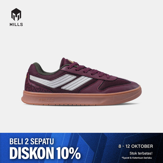 MILLS SEPATU LIFESTYLE ULTRAS DREAMER 2 BURGUNDY / OFF WHITE / GUM PORTUGAL 970WCPO