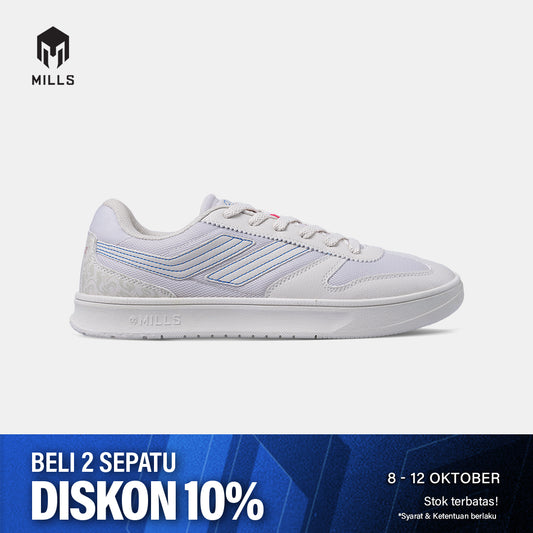 MILLS SEPATU LIFESTYLE ULTRAS DREAMER 2 OFF WHITE / SNORKEL BLUE / HIGH RISK RED FRANCE 970WCFR