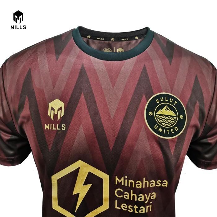 MILLS Baju Olahraga SULUT UNITED FC Away Jersey RV Brown 1055SUFC