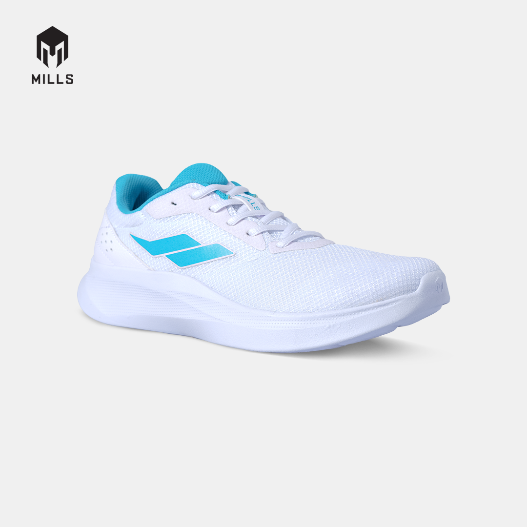 MILLS SEPATU LARI RUNNING SHOES SPECTER 2.0 WHITE/CYAN.BLUE 9101501