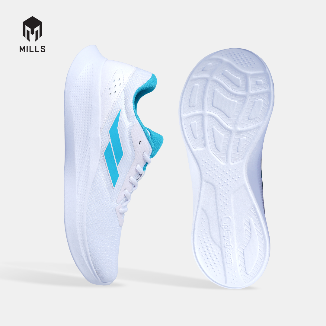MILLS SEPATU LARI RUNNING SHOES SPECTER 2.0 WHITE/CYAN.BLUE 9101501