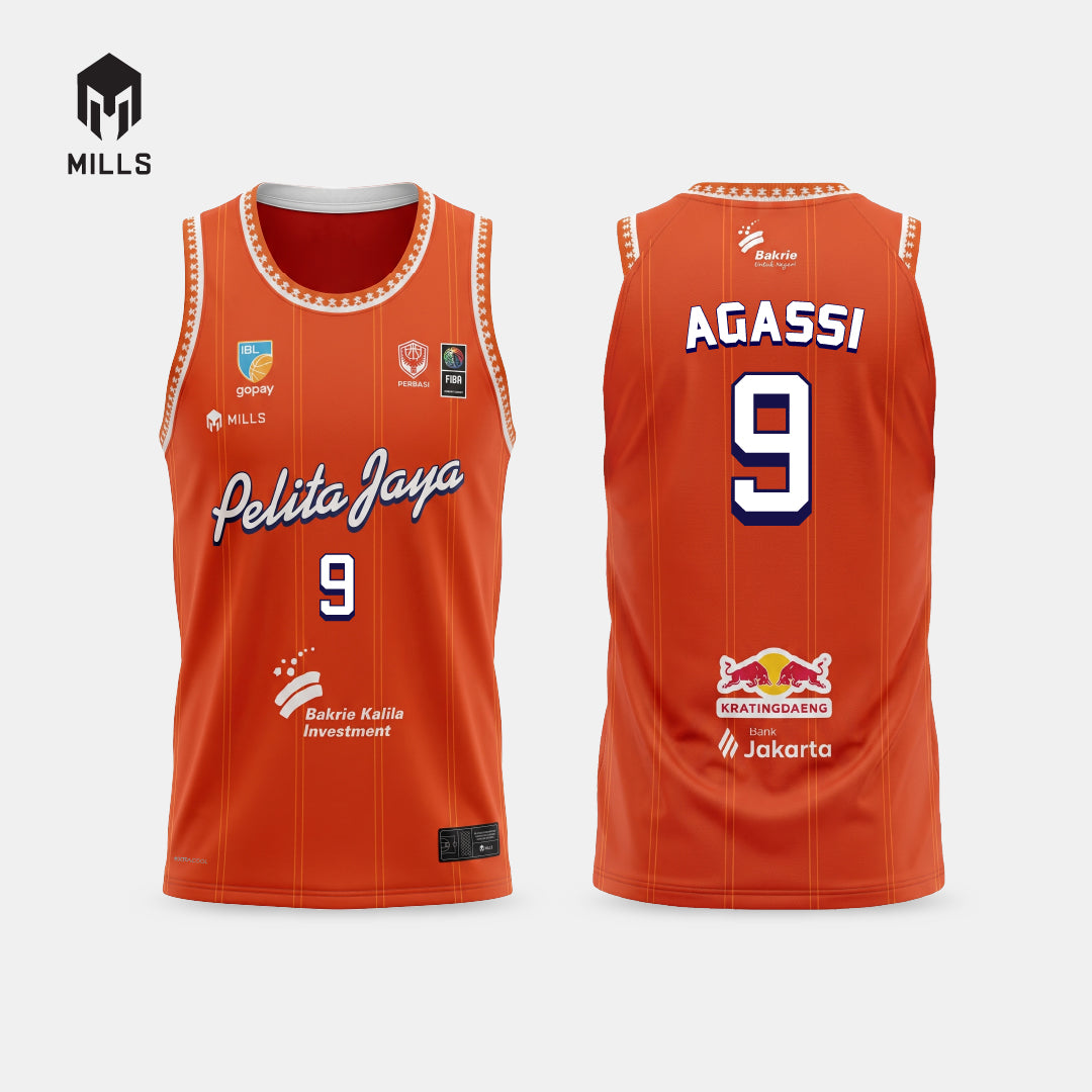 MILLS NAMESET JERSEY PELITA JAYA BASKETBALL 2026( HANYA NAMA DAN NOMOR SAJA )