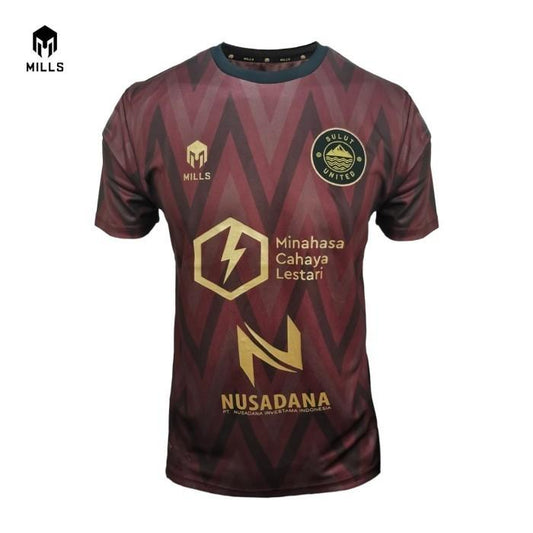 MILLS Baju Olahraga SULUT UNITED FC Away Jersey RV Brown 1055SUFC
