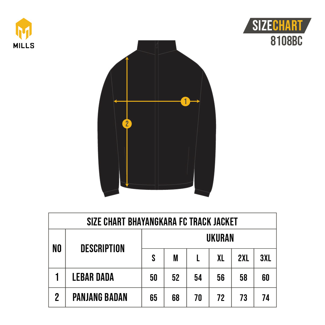 MILLS Bhayangkara FC Track Jacket 8108BC Black