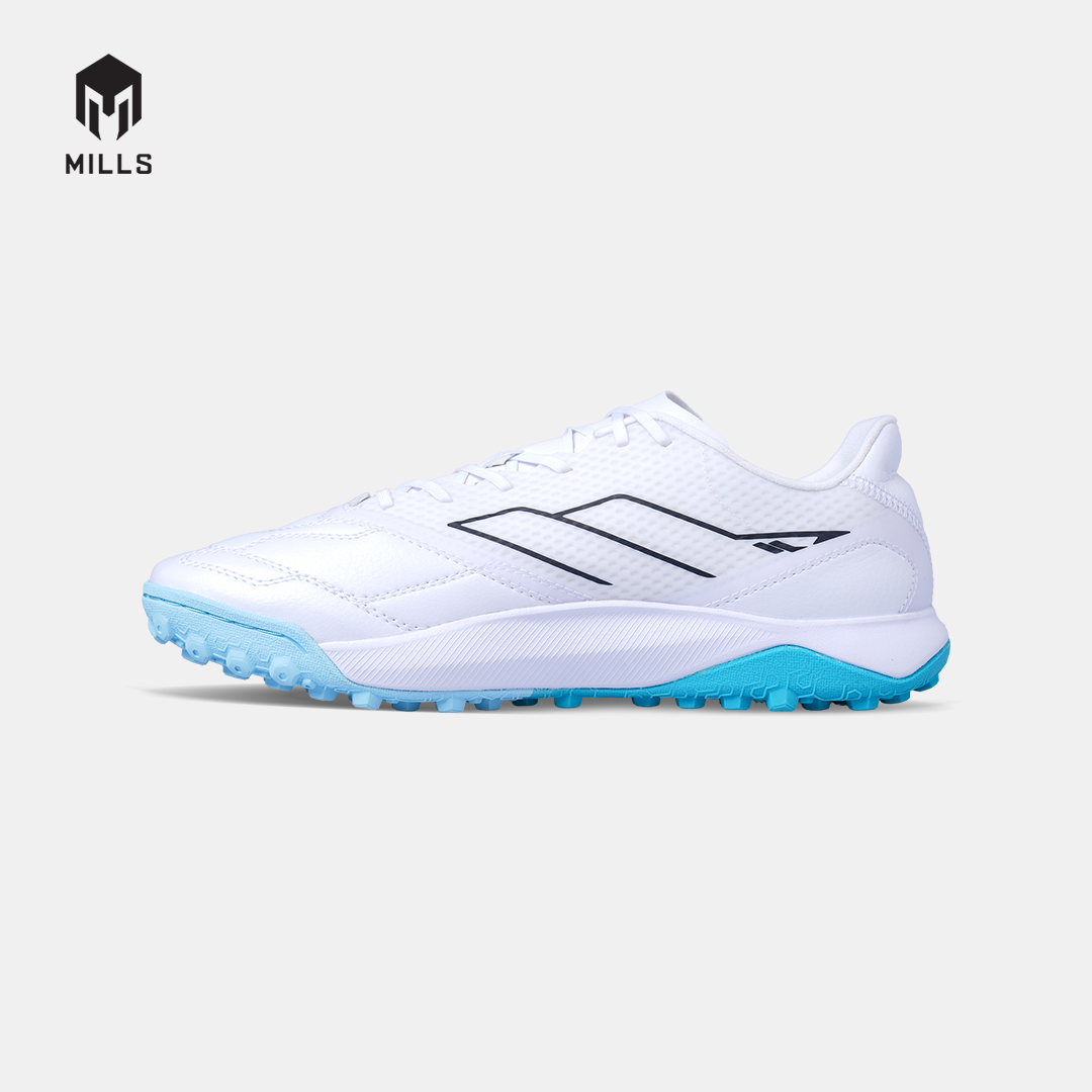 MILLS SEPATU MINI SOCCER ASTRO SPARTAN M2 PRIME TF WHITE/JAVA.CYAN/AQUA.BLUE 9001709