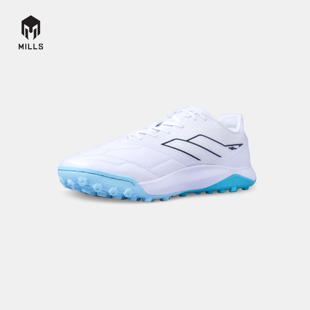MILLS SEPATU MINI SOCCER ASTRO SPARTAN M2 PRIME TF WHITE/JAVA.CYAN/AQUA.BLUE 9001709