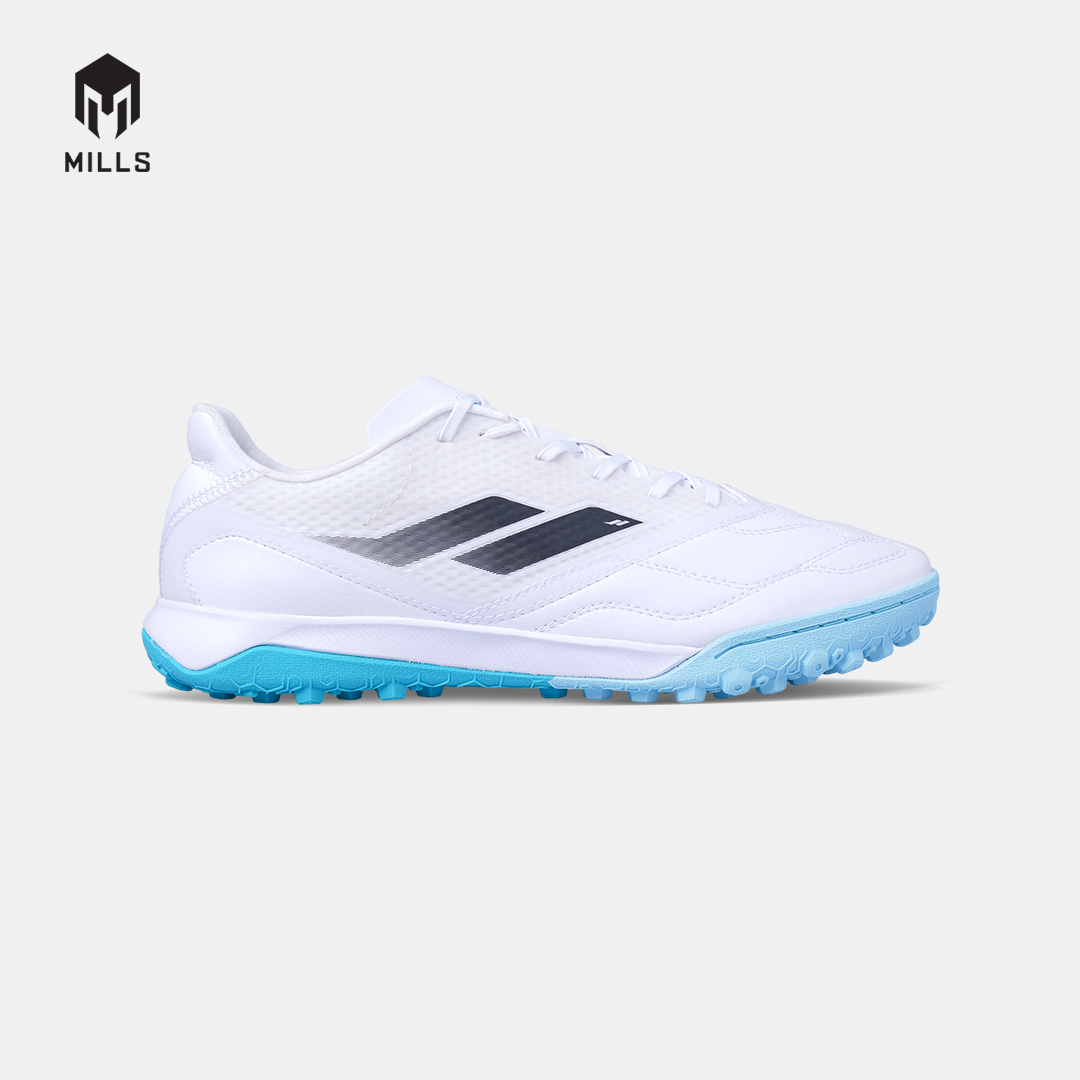 MILLS SEPATU MINI SOCCER ASTRO SPARTAN M2 PRIME TF WHITE/JAVA.CYAN/AQUA.BLUE 9001709