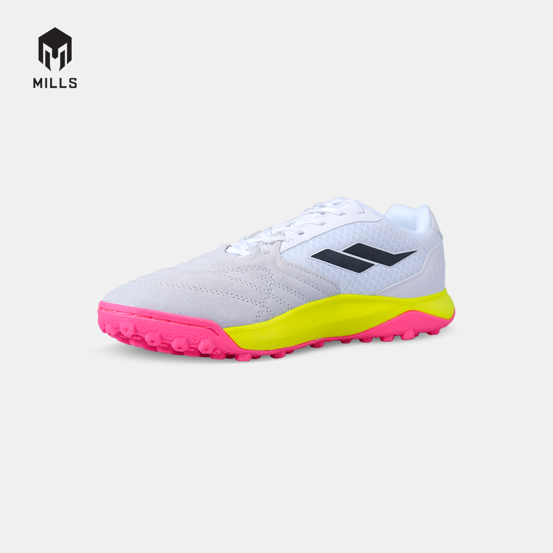 MILLS SEPATU MINI SOCCER VOLTASALA ARION M2 SUEDE TFWHITE/FLASH.YELLOW/HOT.PINK 9002403