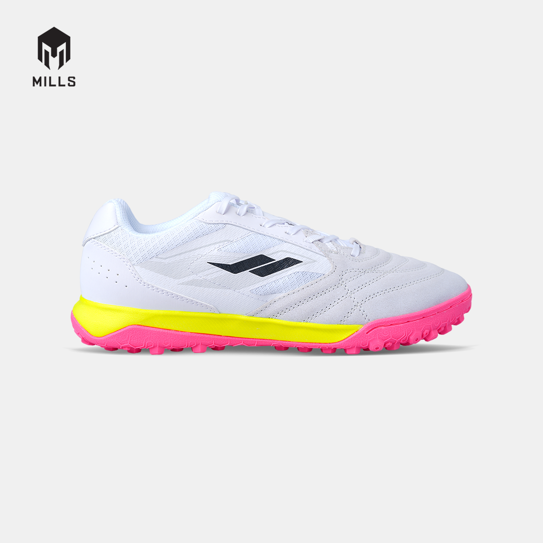 MILLS SEPATU MINI SOCCER VOLTASALA ARION M2 SUEDE TFWHITE/FLASH.YELLOW/HOT.PINK 9002403
