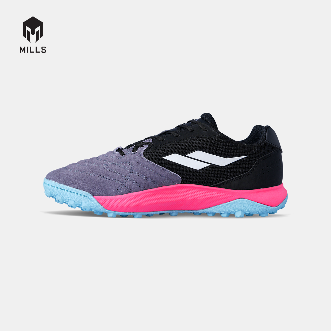 MILLS SEPATU MINI SOCCER VOLTASALA ARION M2 SUEDE TF BLACK/HOT.PINK/AQUA.BLUE 9002404