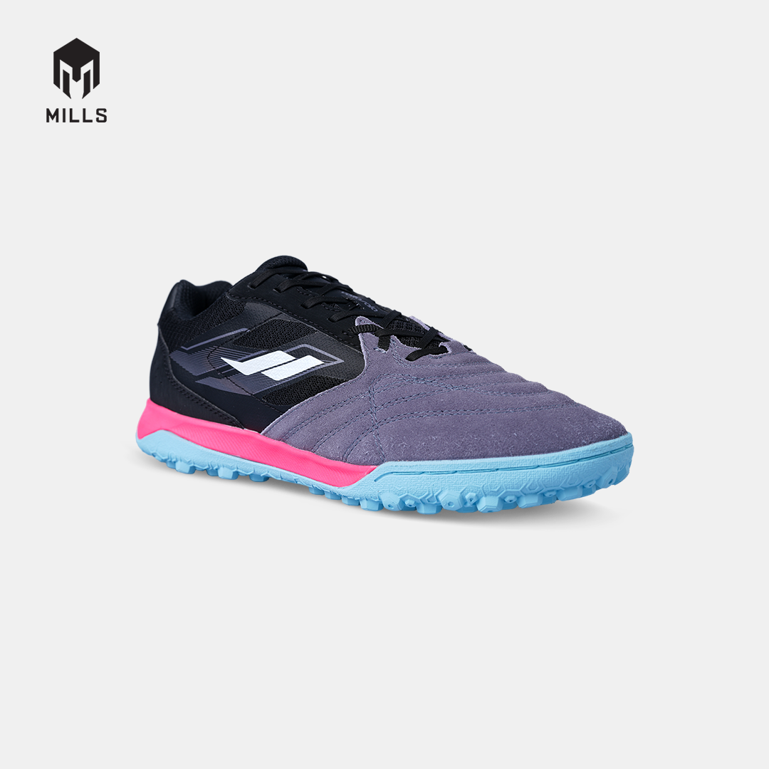 MILLS SEPATU MINI SOCCER VOLTASALA ARION M2 SUEDE TF BLACK/HOT.PINK/AQUA.BLUE 9002404