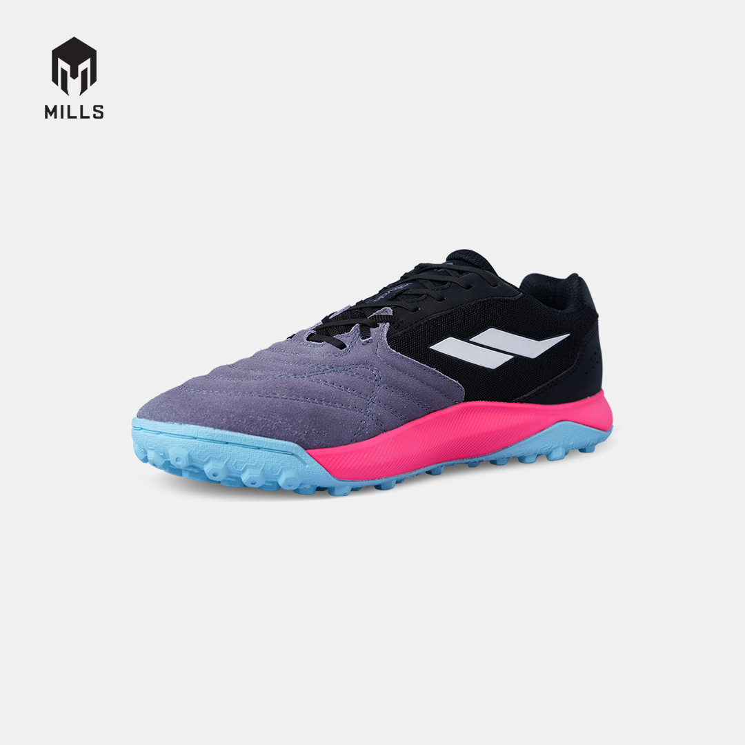 MILLS SEPATU MINI SOCCER VOLTASALA ARION M2 SUEDE TF BLACK/HOT.PINK/AQUA.BLUE 9002404