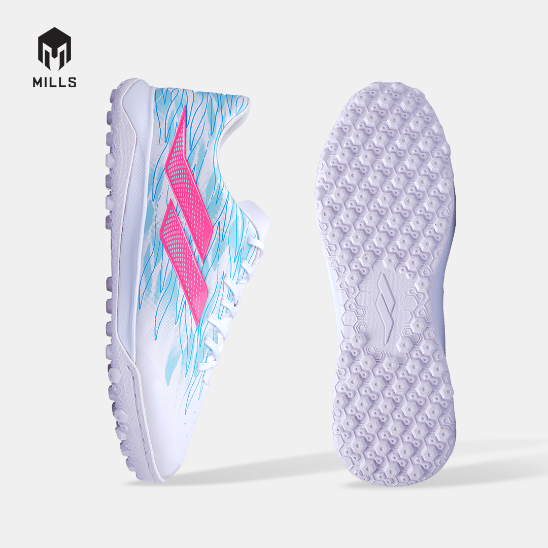MILLS SEPATU MINI SOCCER VOLTASALA FLARE TF WHITE/AQUA.BLUE/HOT.PINK 9002501