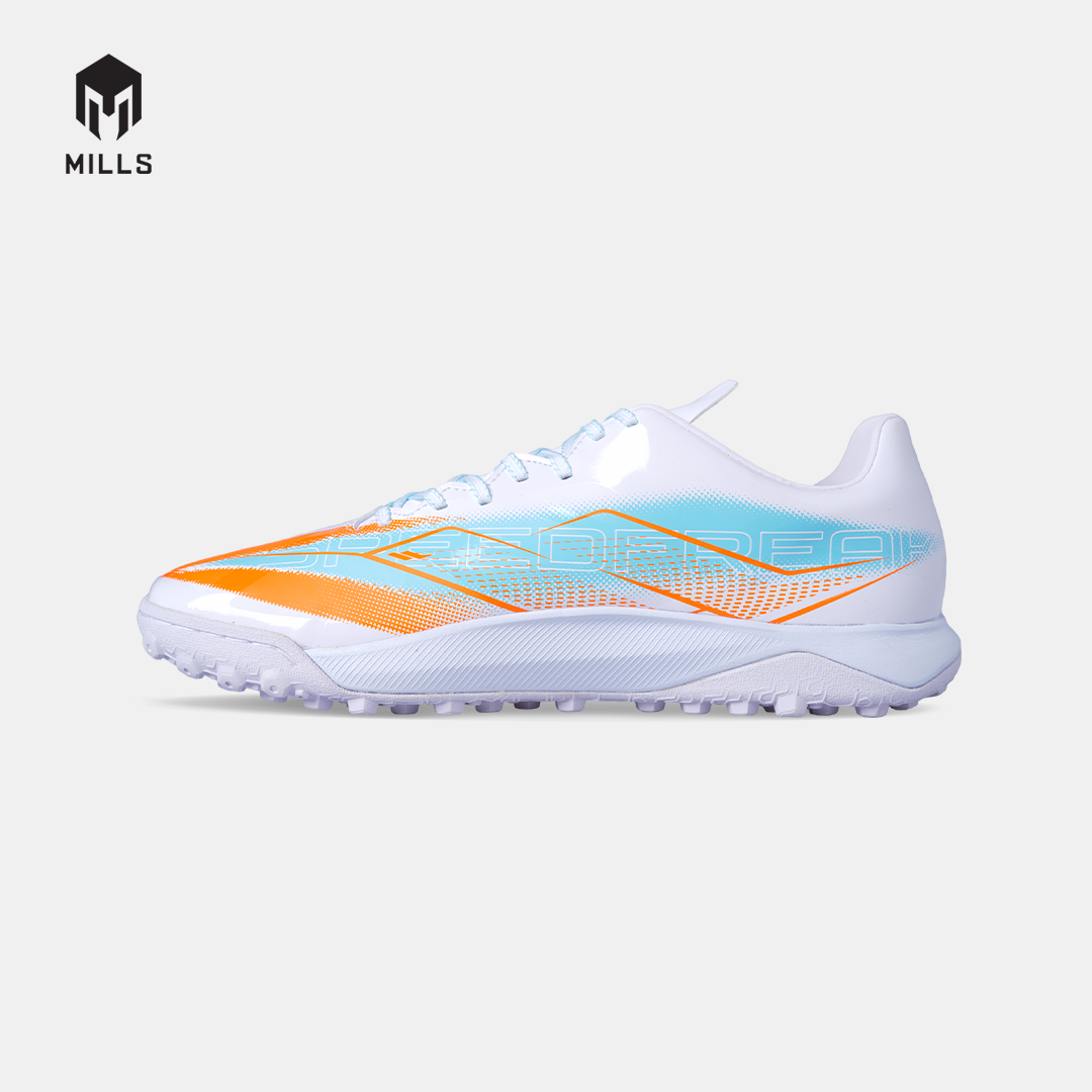 MILLS SEPATU MINI SOCCER XYCLOPS SPEEDFREAK M2.1 MATCH TF WHITE/JAVA.CYAN/FRESH.ORANGE 9008301