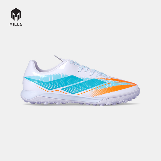 MILLS SEPATU MINI SOCCER XYCLOPS SPEEDFREAK M2.1 MATCH TF WHITE/JAVA.CYAN/FRESH.ORANGE 9008301