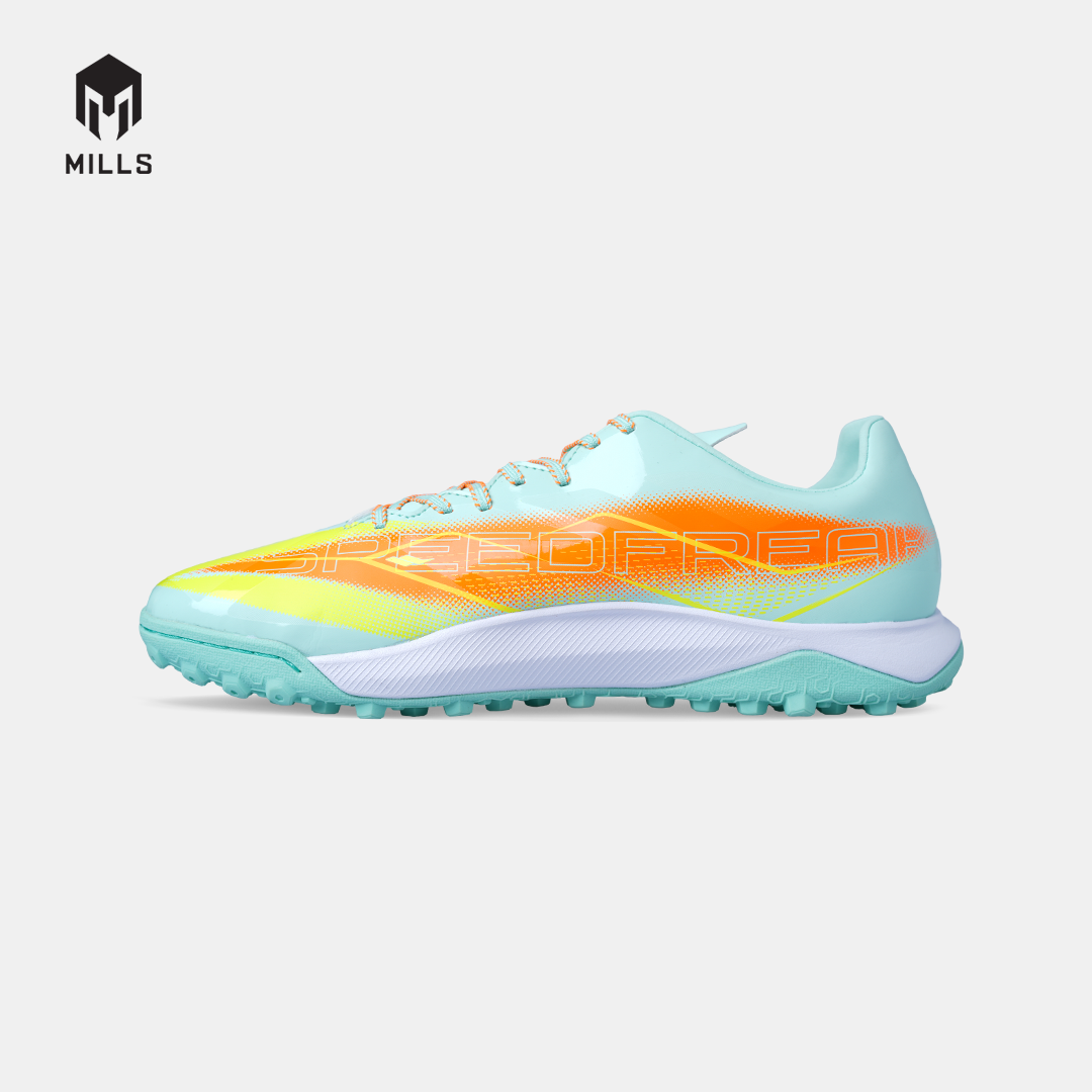 MILLS SEPATU MINI SOCCER XYCLOPS SPEEDFREAK M2.1 MATCH TF MISTY.TEAL/FRESH.ORANGE/LASER.LIME 9008303