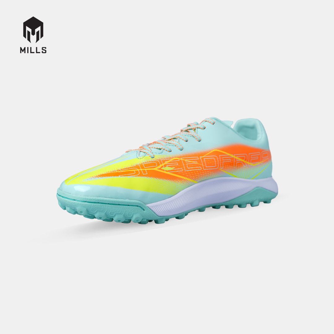 MILLS SEPATU MINI SOCCER XYCLOPS SPEEDFREAK M2.1 MATCH TF MISTY.TEAL/FRESH.ORANGE/LASER.LIME 9008303