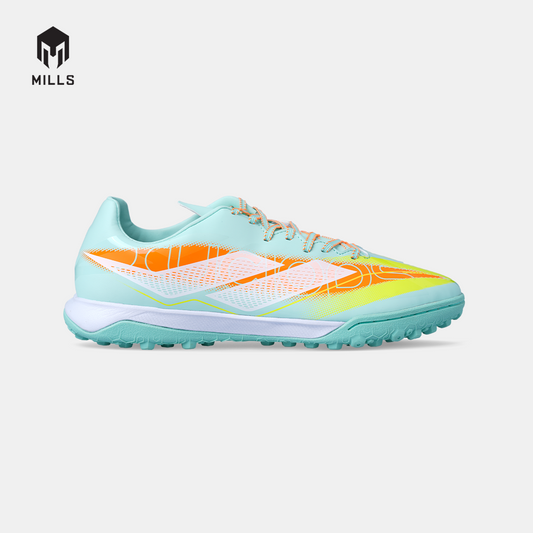 MILLS SEPATU MINI SOCCER XYCLOPS SPEEDFREAK M2.1 MATCH TF MISTY.TEAL/FRESH.ORANGE/LASER.LIME 9008303
