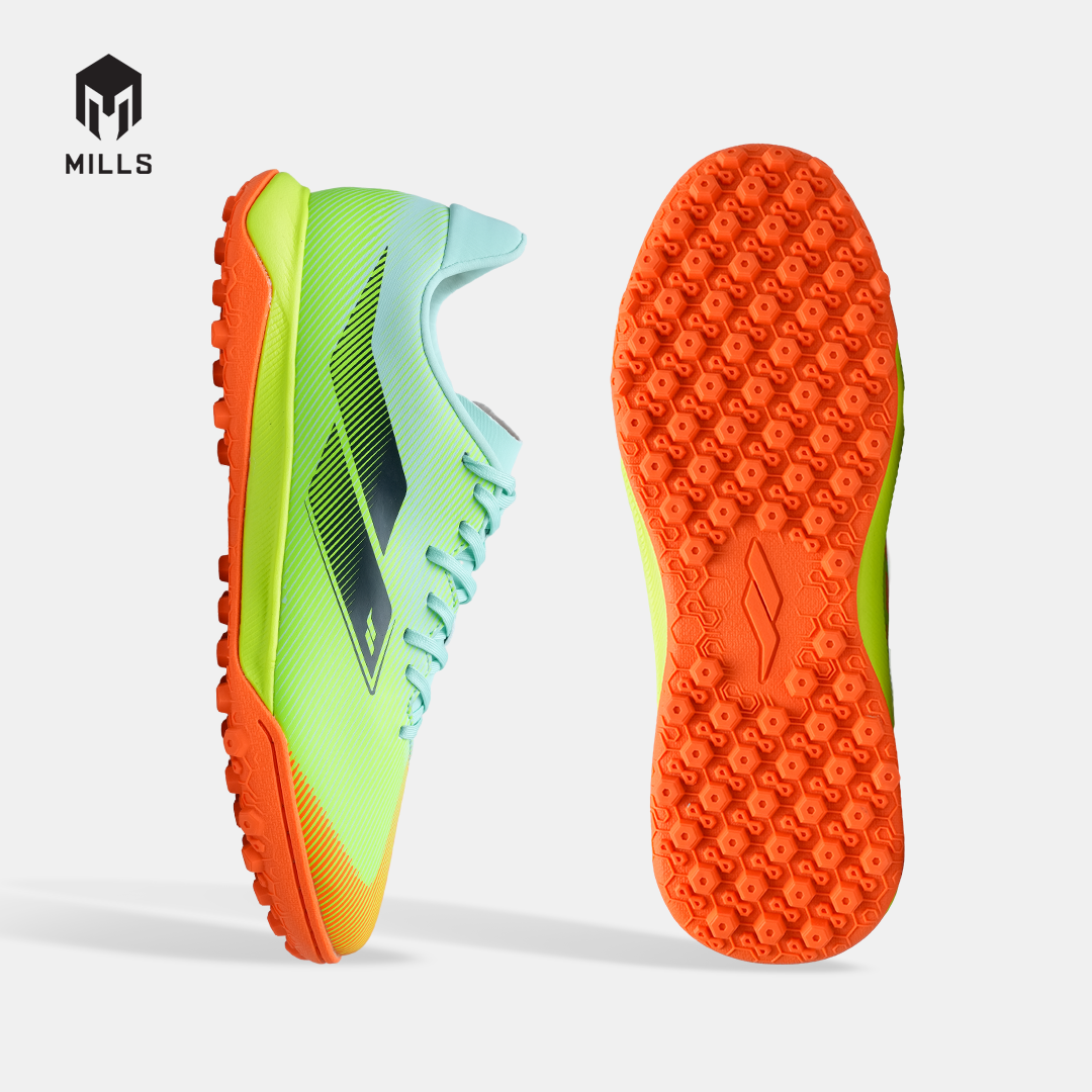 MILLS SEPATU MINI SOCCER XYCLOPS NITROACE M1.2 MATCH TF MISTY.TEAL/LASER.LIME/FRESH.ORANGE 9008503