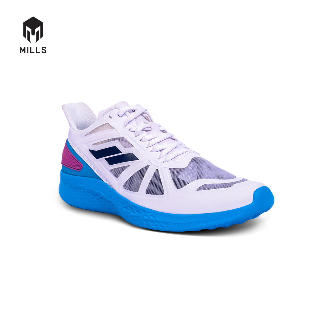 Mills Sepatu Lari Running Shoes Treximo Saga White / Magenta / Sky. Blue 9100306