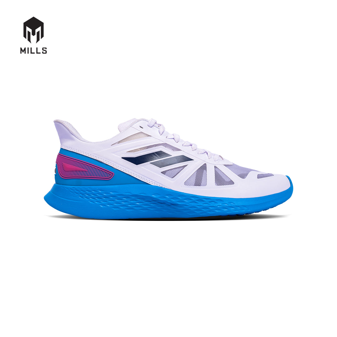 Mills Sepatu Lari Running Shoes Treximo Saga White / Magenta / Sky. Blue 9100306