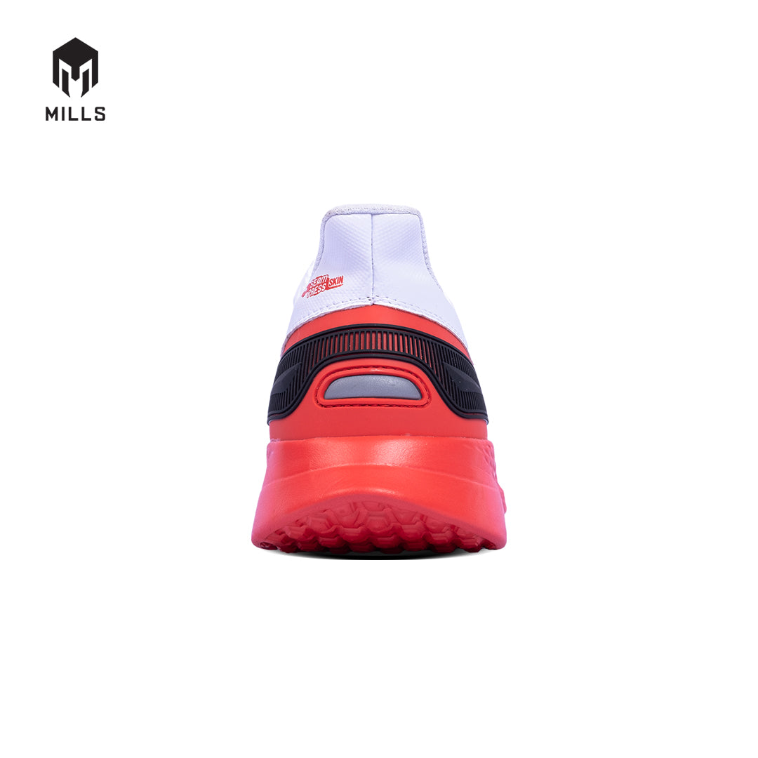 Mills Sepatu Lari Running Shoes Treximo Saga White / Black / Red 9100307