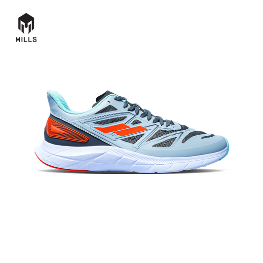 Mills Sepatu Lari Running Shoes Treximo Saga V2 Grey / Black / Red / Tosca 9101211