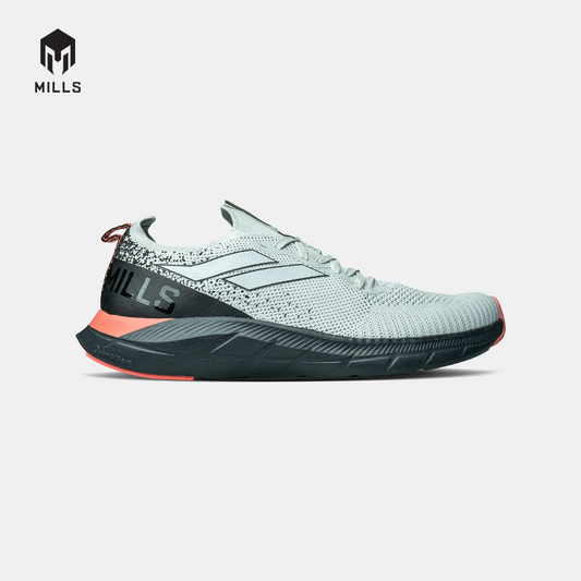 Mills Sepatu Lari Running Shoes Treximo Enerlite Grey / Black / Coral 9102010