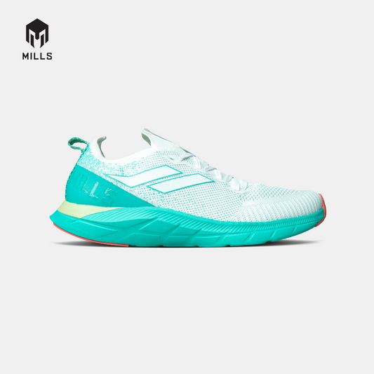 Mills Sepatu Lari Running Shoes Treximo Enerlite White / Teal / Coral 9102011