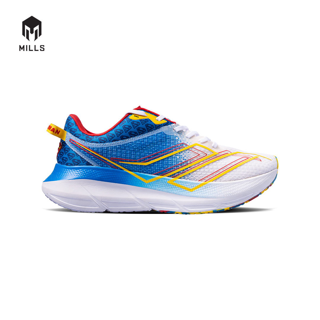 Mills Sepatu Lari Running Shoes Enermax Flasma Superman Pack White / Blue / Red 9102304